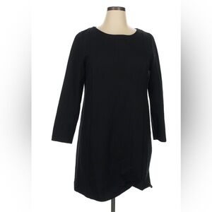 J. Crew Classic Black Long Sleeve Dress
